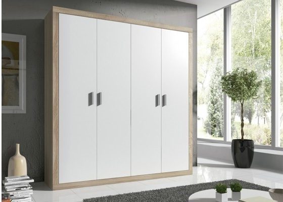 armario 4 puertas blanco y madera modelo laura 560x400 2