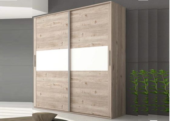 Armario dos puertas corredera blanco - Imagen 2