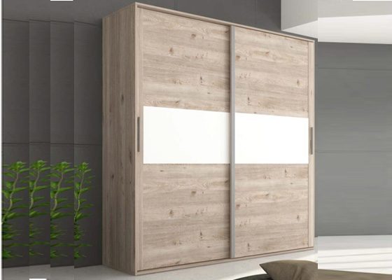 Armario dos puertas corredera blanco - Imagen 2