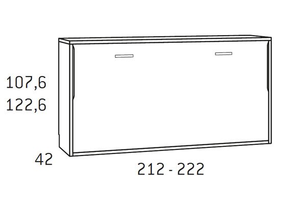 cama abatible horizontal 90