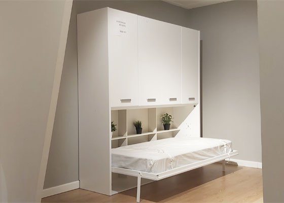 cama abatible horizontal con armario abierta cama abatible horizontal con armario abierta