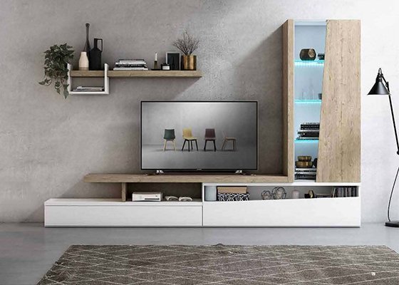 Mueble de salón con luz Traker