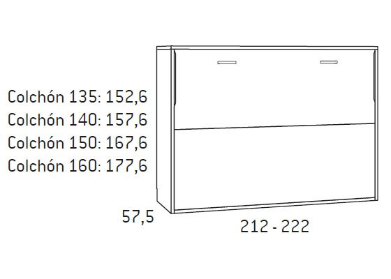 cama abatible horizontal 135 03