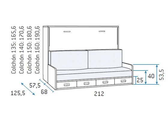 cama abatible horizontal con sofa 03 2