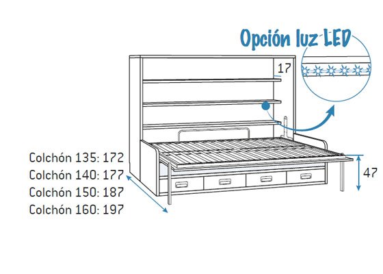 cama abatible horizontal con sofa 04 2