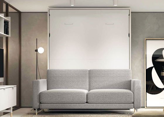 cama abatible vertical con sofa gris claro135 01