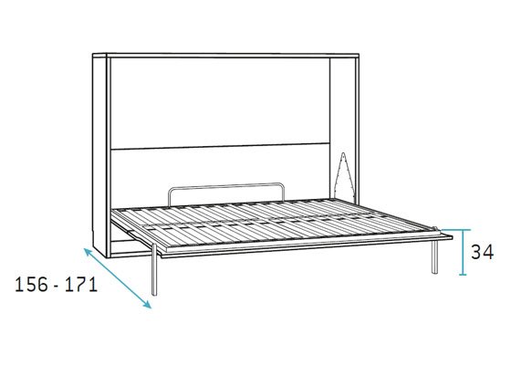 cama abatiblede natrimonio horizontal 2 abierta