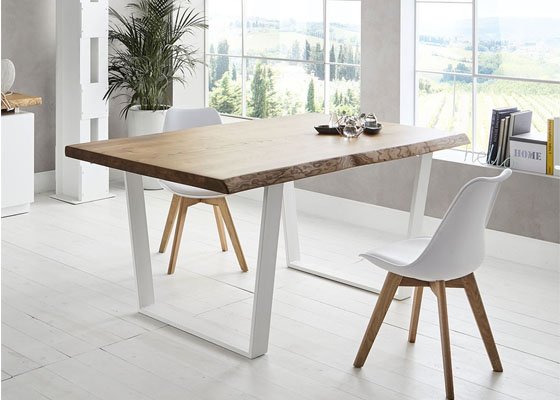 mesa en X con tablero madera 1