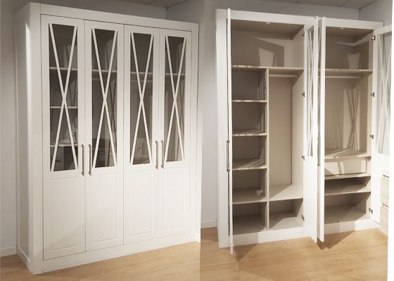 armario cuatro puertas puerta de cruceta