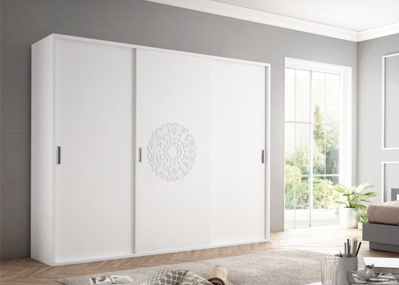 mueble de dormitorio blanco etnic 12