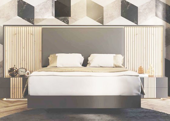 dormitorio ralles verticales madera negro 02