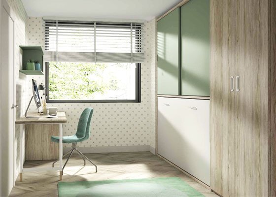 cama abatible horizontal 90 con armario corredera 02