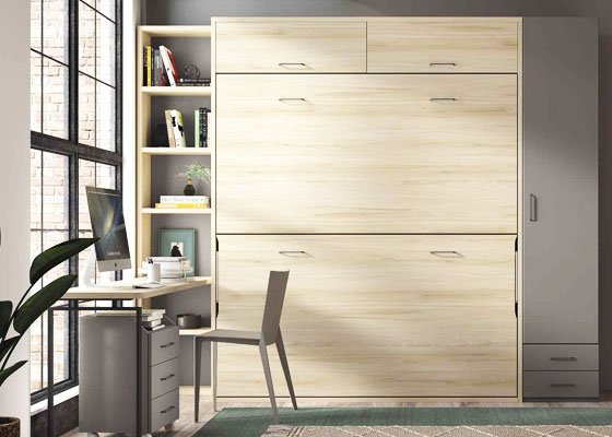 cama abatible horizontal 90 doble 01