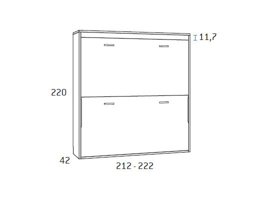cama abatible horizontal 90 doble 03
