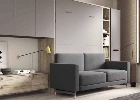 cama abatible vertical con sofa gris 135 01