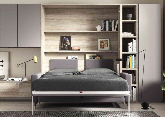 cama abatible vertical con sofa gris 135 02