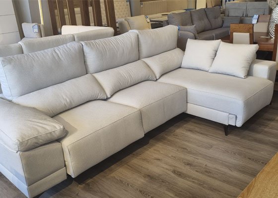 Sofa chaiselongue con carro Viga 01